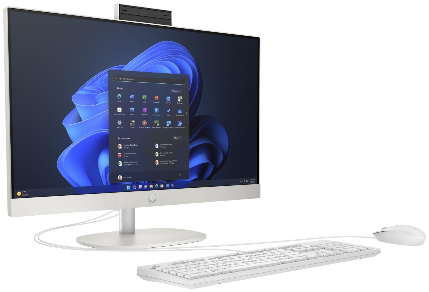 All in one,dla firm i profesjonalistów HP ProOne 240 All-in-One G10 - Core i5-1335U | 23,8''-FHD | 16GB | 512GB | Win11Pro | Biały