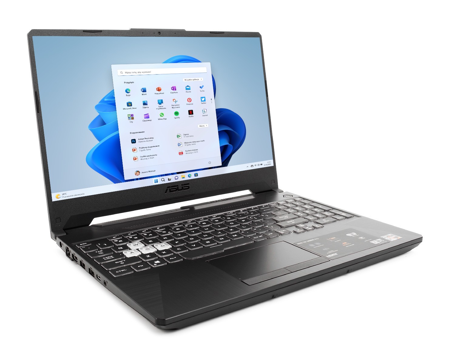 ASUS TUF Gaming A15 FA506NC-HN001W - R5-7535HS | 15,6''-144Hz | 32GB | 512GB | W11H | RTX3050