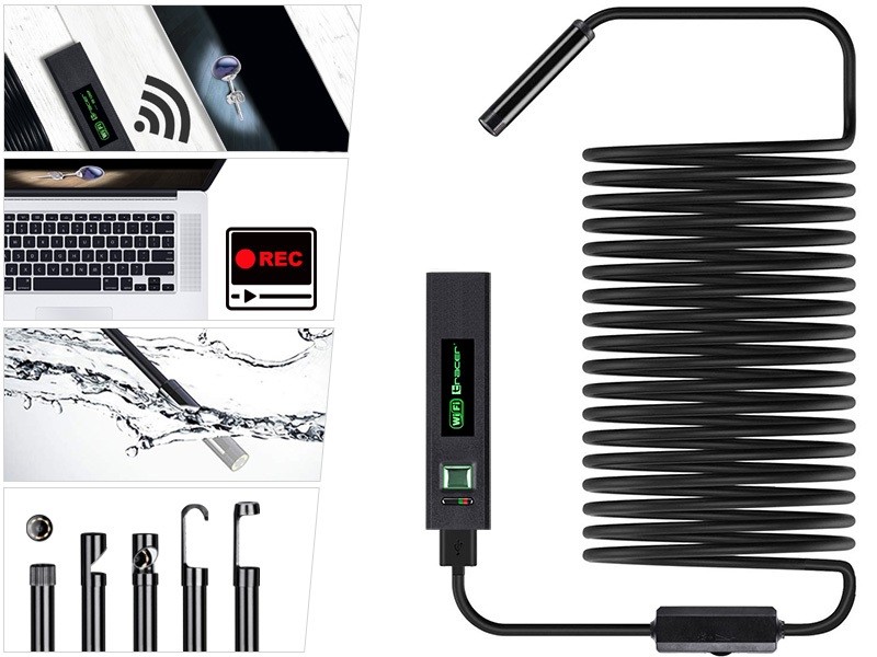 Kamera termowizyjna Tracer HardWire 5M 8MM LED WiFi