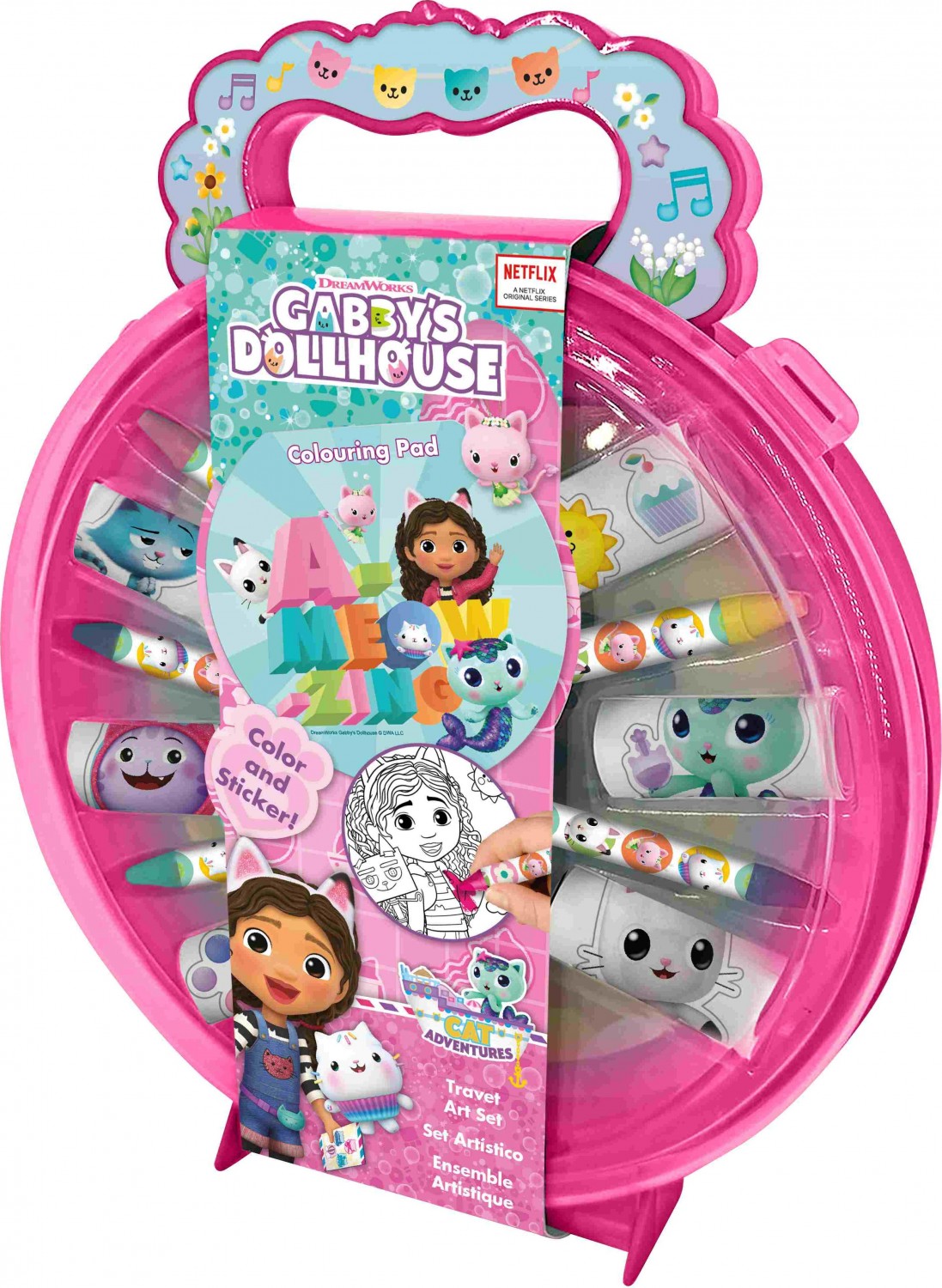 Zestaw do rysowania Kocie Domek Gabi Zestaw do Kolorowania GD00065 GD00065