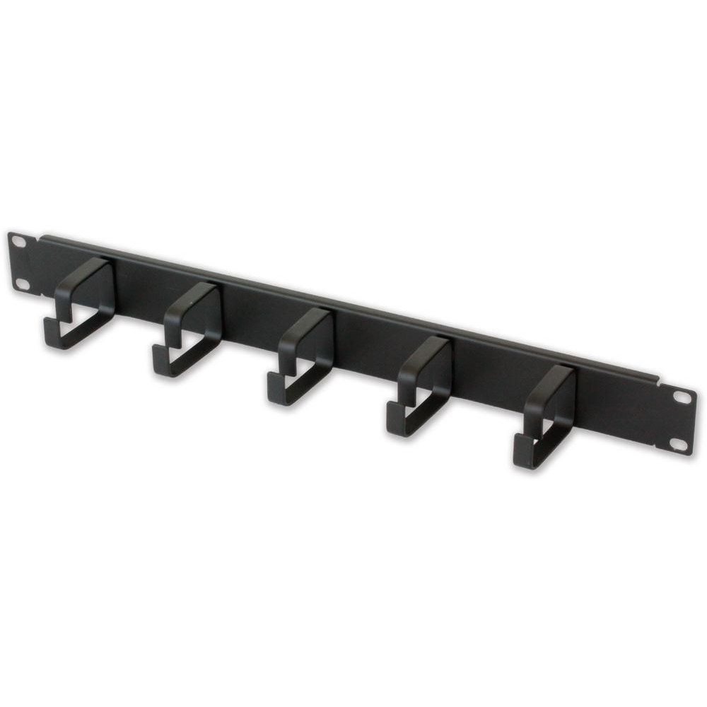 Akcesoria do szaf Techly 305922 Organizer kabli do szaf Rack 19'', 1U, 5 uchwytów 65mm, czarny