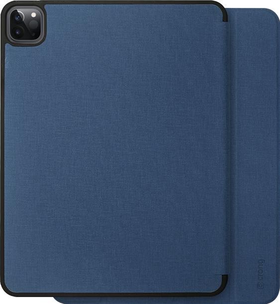 Etui z klapką Crong FlexFolio do iPad Pro 11'' (2022-2021) / iPad Air 11” M2 (2024) / iPad Air 10.9” (5-4 gen.) z funkcją Apple Pencil niebieski