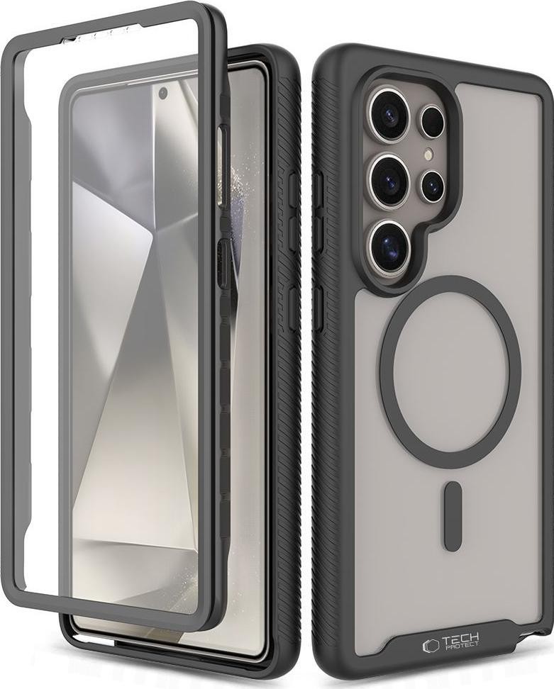 Etui Tech-Protect Defense MagSafe do Galaxy S25 Ultra czarny