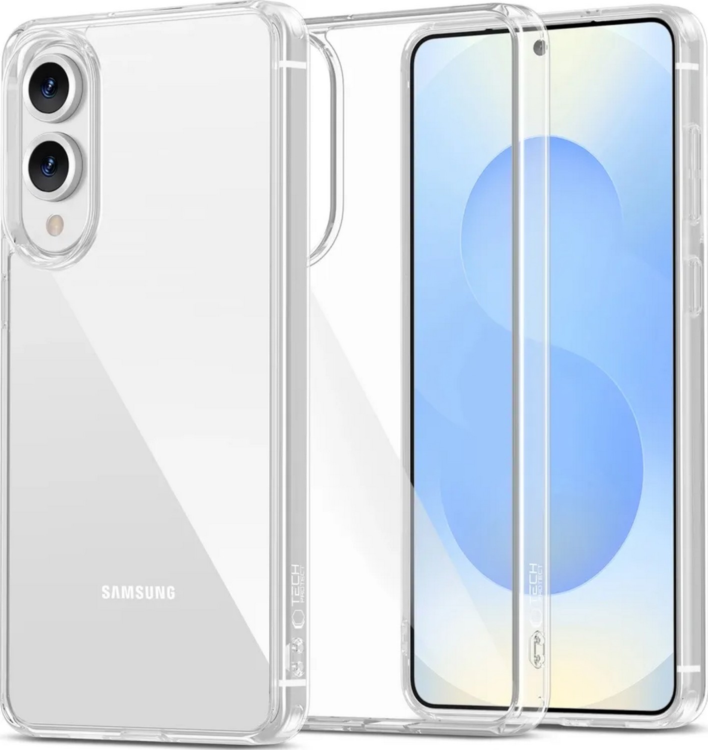 Etui typu plecki Tech-Protect Flexair Hybrid Galaxy S25 Edge clear