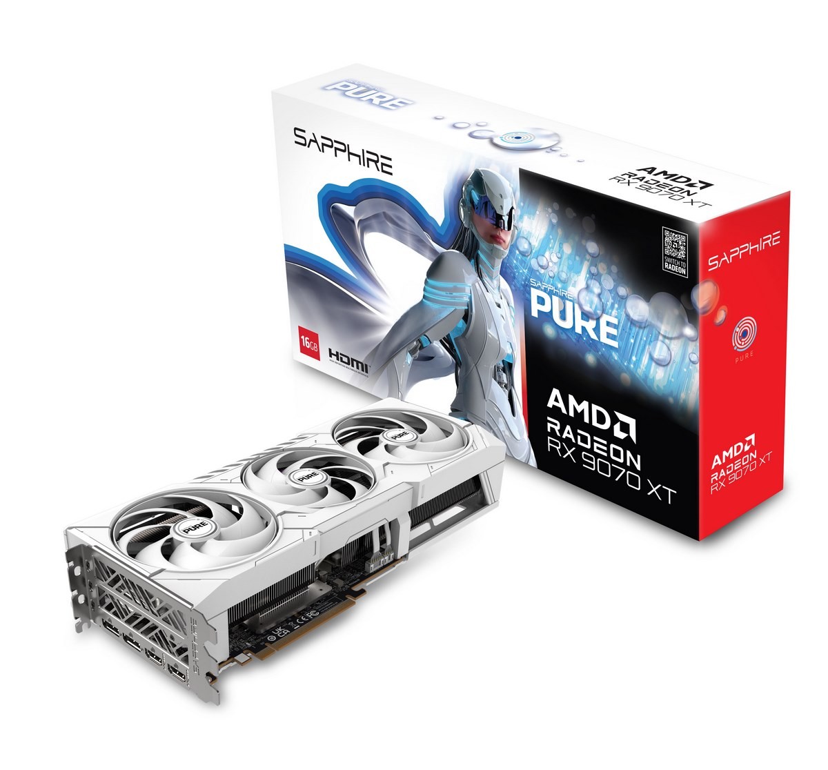 Sapphire Radeon RX 9070 XT Pure 16GB GDDR6