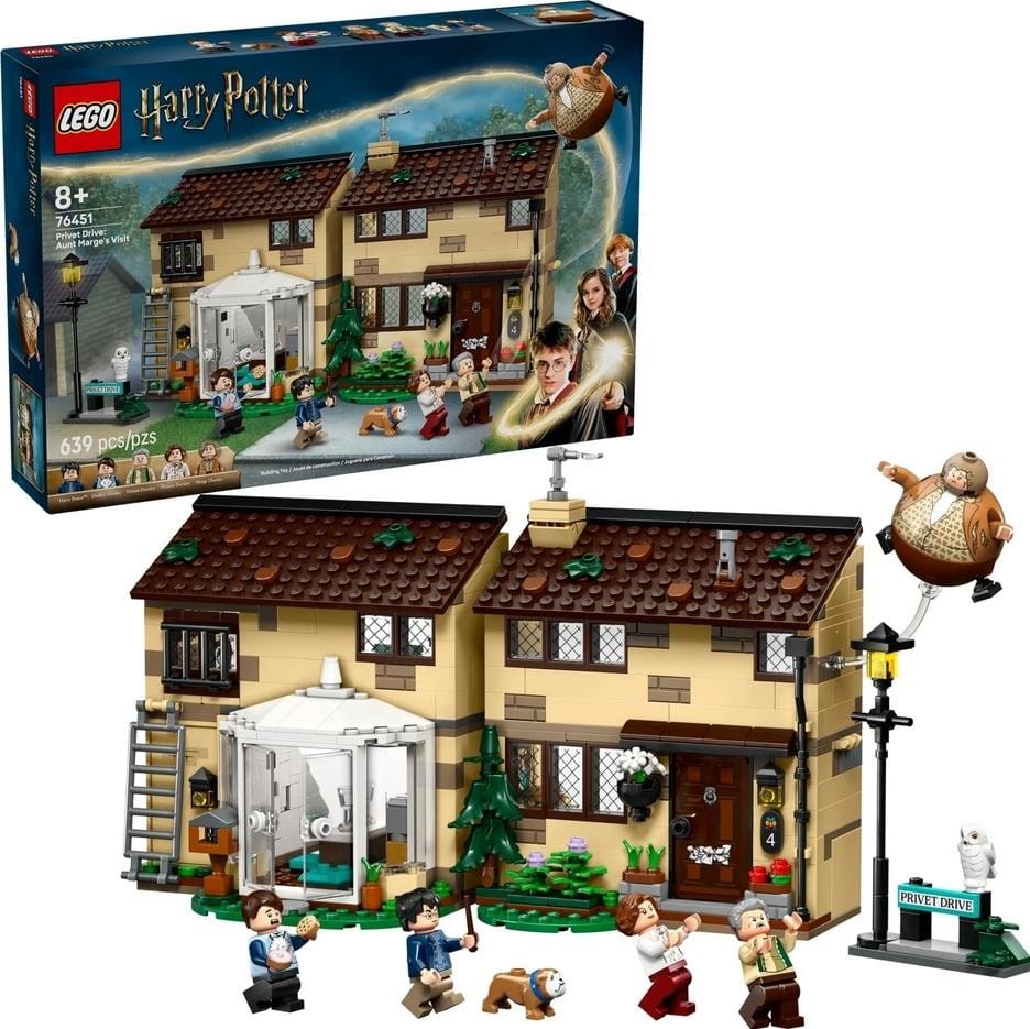 Klocki konstrukcyjne LEGO Harry Potter 76451 Privet Drive: Wizyta Ciotki Marge