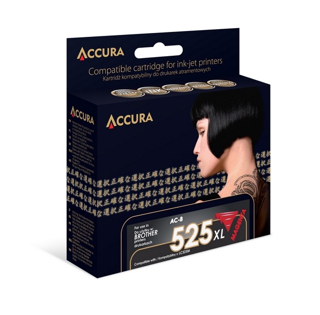Zamiennik Accura ink Brother (LC525M) zamiennik XXL