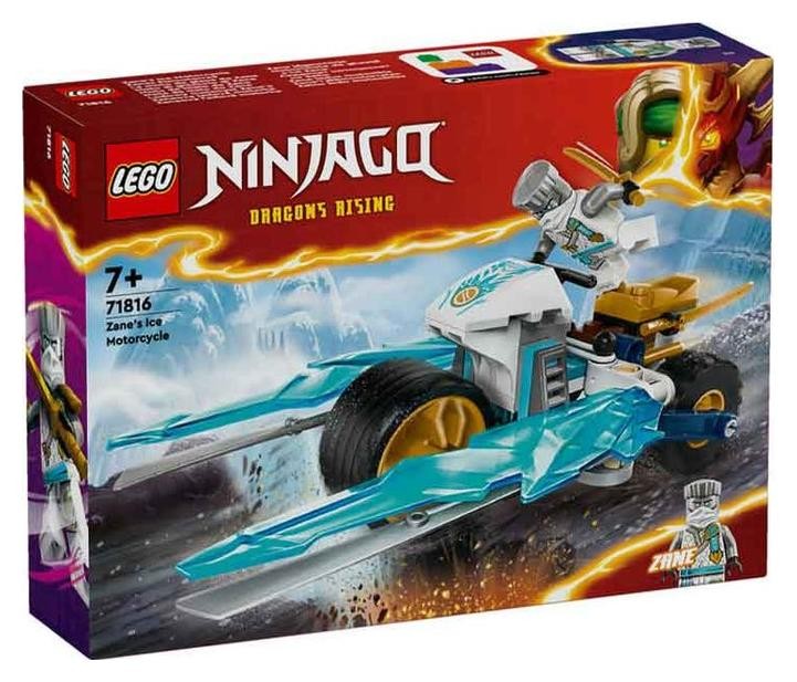 Klocki konstrukcyjne LEGO Ninjago 71816 Lodowy motocykl Zane’a