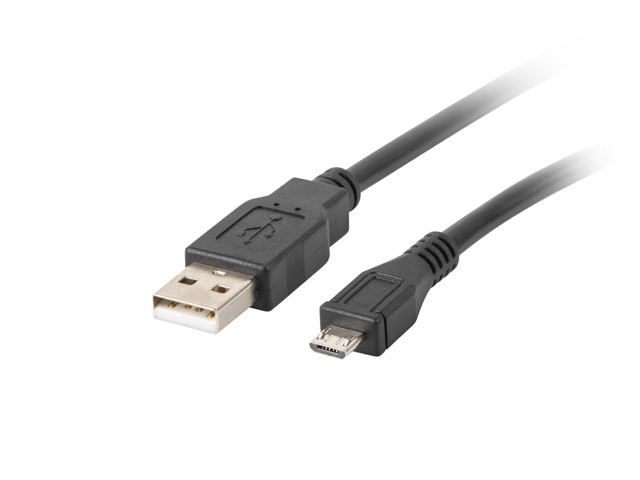 Lanberg kabel micro USB - USB-A 2.0 0.3m czarny