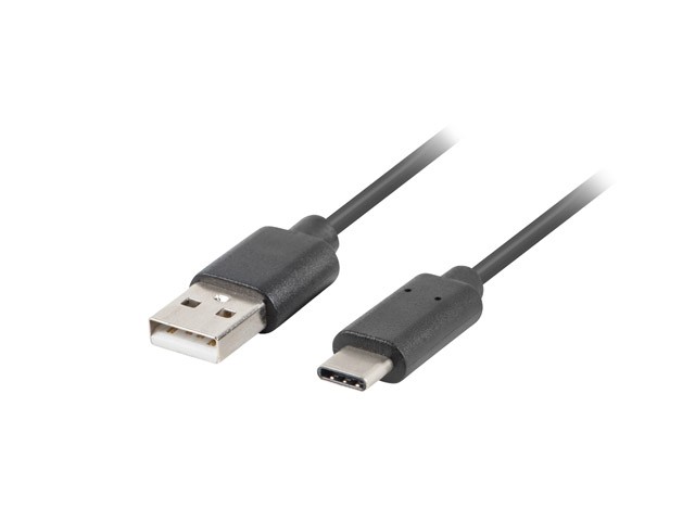 Lanberg kabel USB-C - USB-A M/M 2.0 QC 3.0 1m czarny