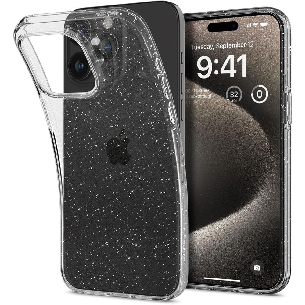 Etui typu plecki Spigen Liquid Crystal iPhone 15 Pro Max Glitter Crystal
