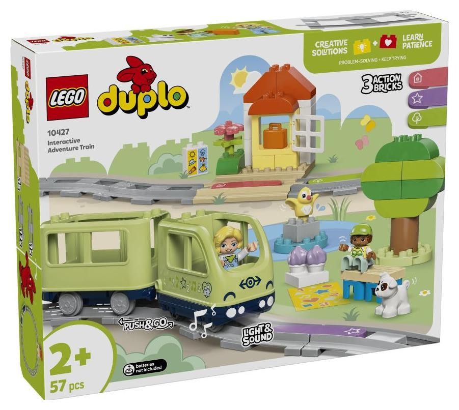 Klocki konstrukcyjne LEGO Duplo Town 10427 Przygoda z interaktywnym pociągiem