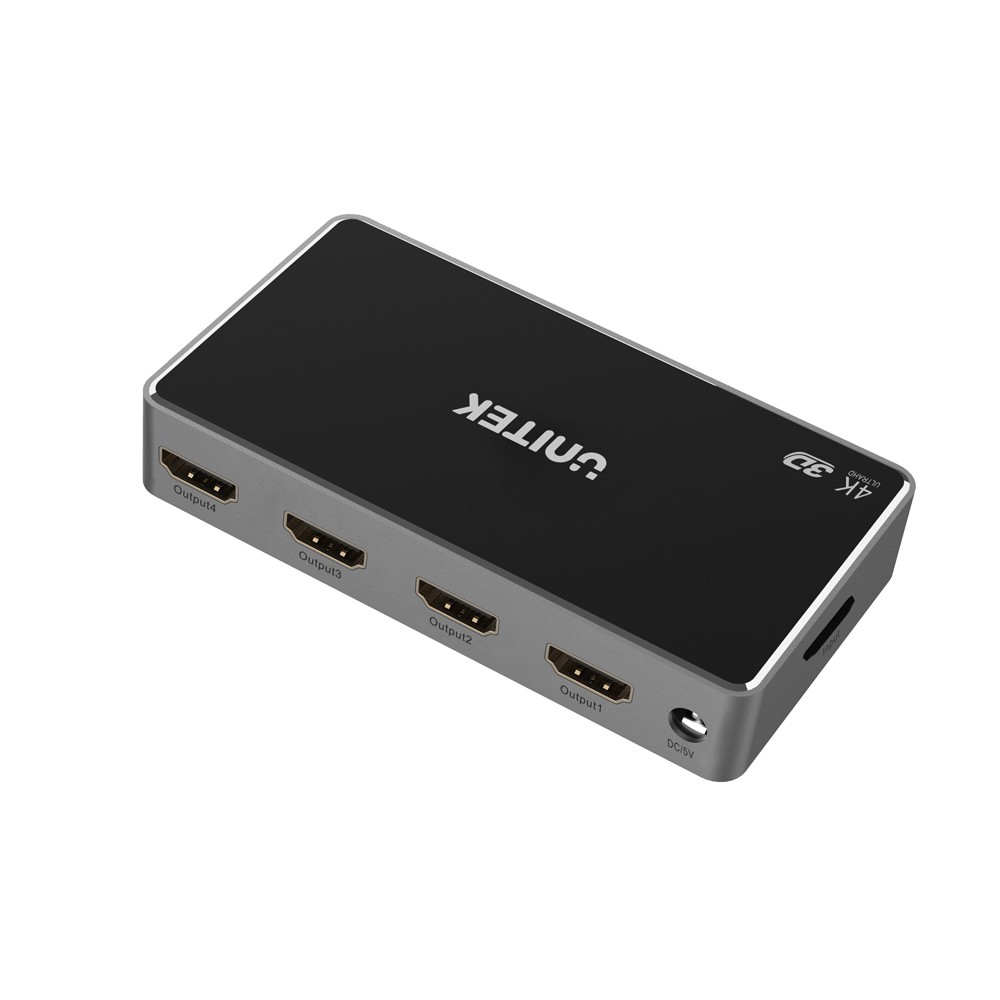 Unitek rozgałęźnik HDMI 1 in - 4 out