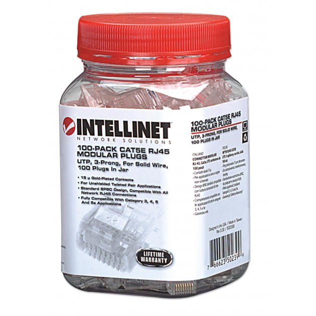 Intellinet wtyk RJ45 Cat6 słoik 100szt