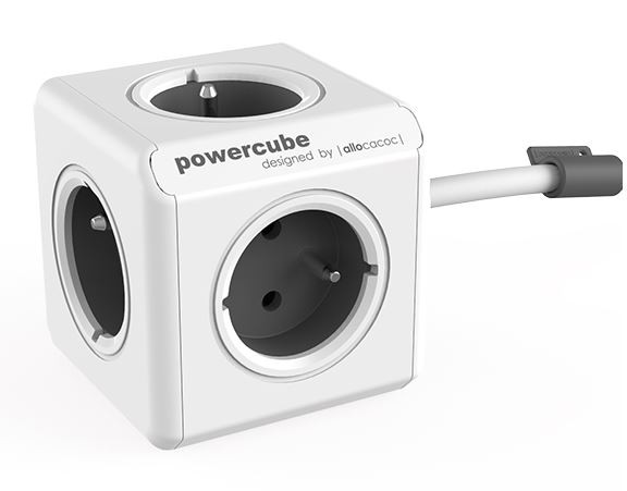 PowerCube Extended 5 gniazd 1.5m szary