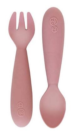 Sztućce EZPZ Mini Utensils pastelowy róż