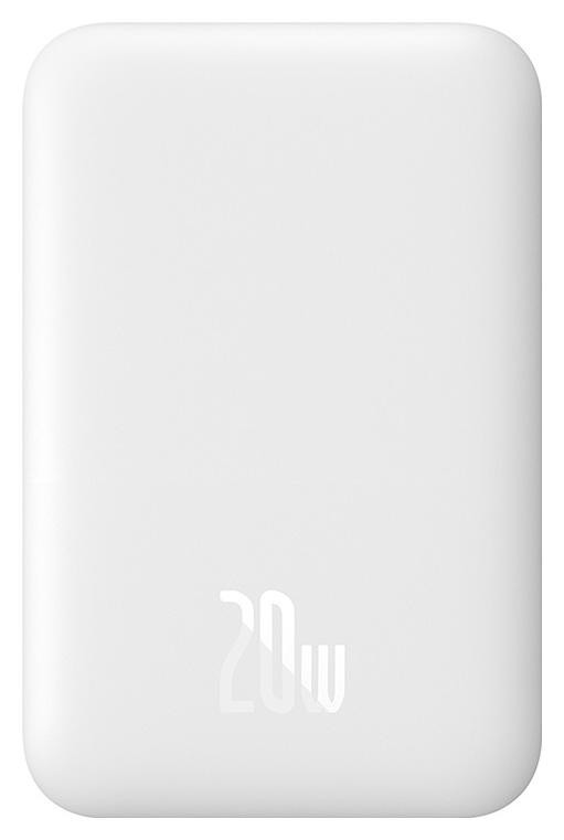 Baseus Magnetic Mini 6000mAh 20W MagSafe biały