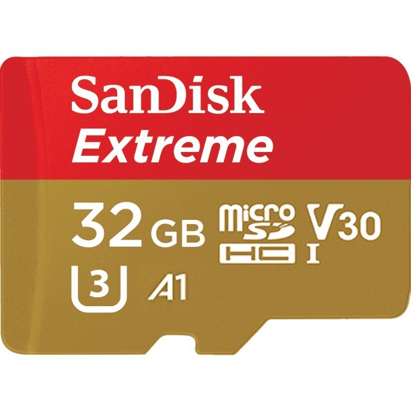 SanDisk microSDHC Extreme 32GB U3 V30 UHS-I A1 100/60 MB/s GoPro