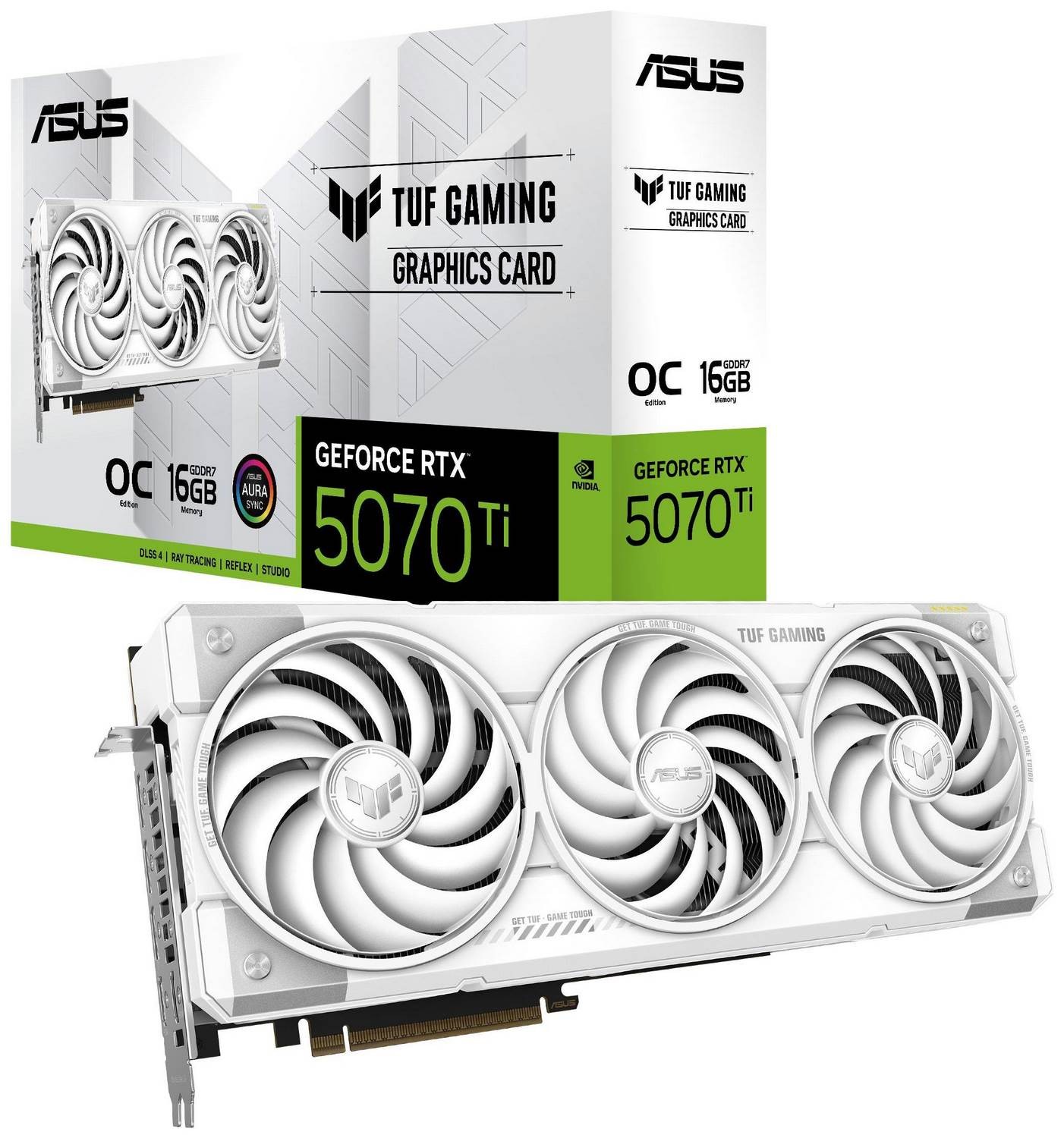 ASUS GeForce RTX 5070 Ti TUF GAMING WHITE OC 16GB DLSS 4