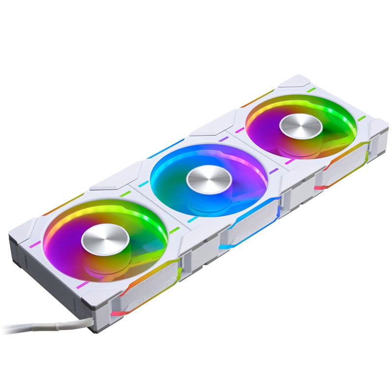 PHANTEKS D30 PWM Regular Airflow D-RGB, 3-pack - 120mm, biały