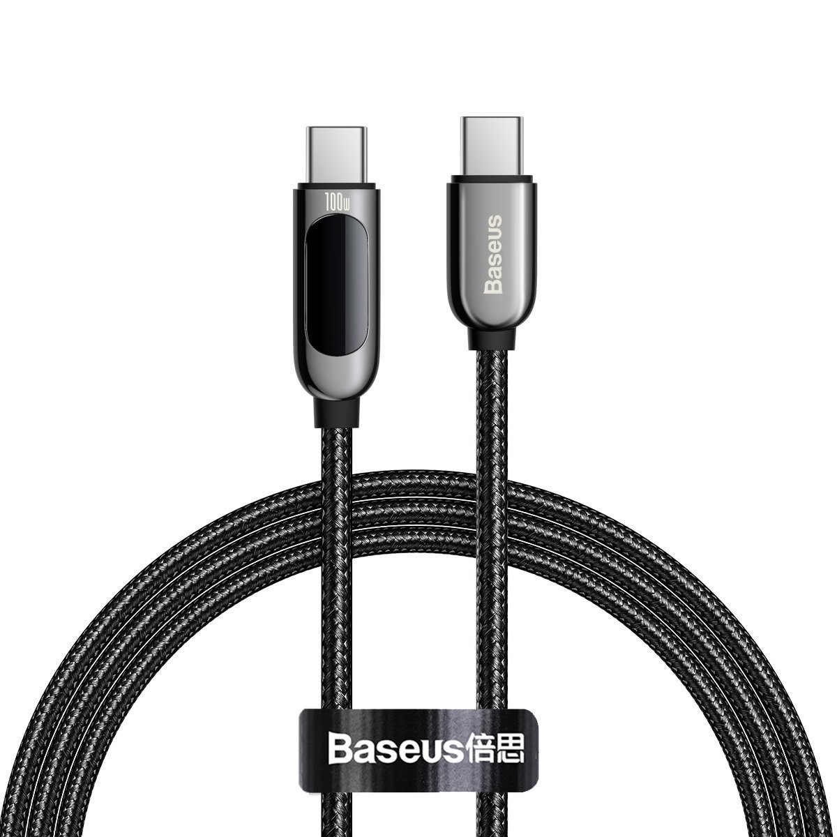 Baseus Display USB-C do USB-C, Power Delivery 100W, 1m (czarny)