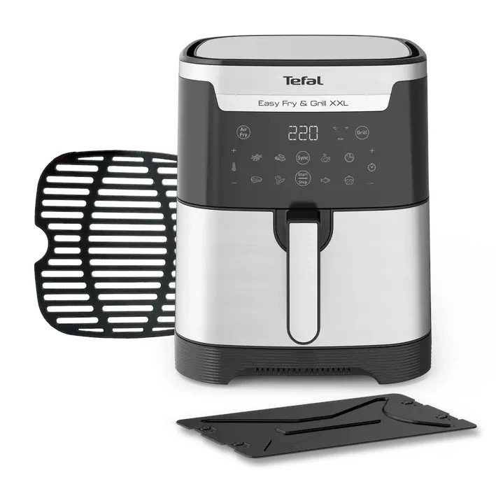 Beztłuszczowa Tefal Easy Fry&Grill XXL EY801D15 srebrny