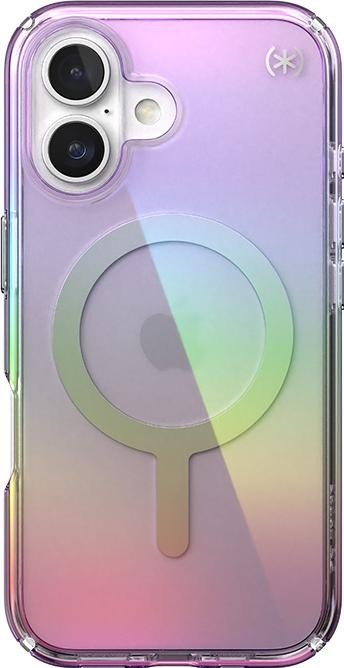 Etui typu plecki Speck Presidio2 Lux MagSafe iPhone 16 fioletowo-przezroczysty