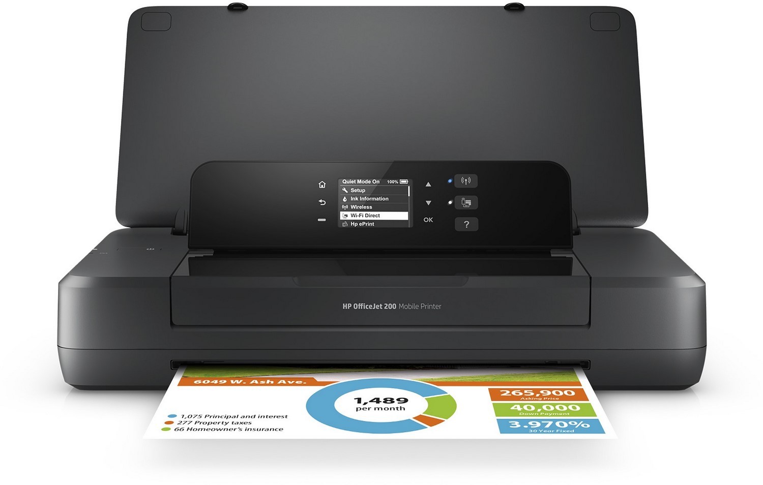 Kolorowa Drukarka HP OfficeJet 200 Mobile WiFi Kolor Fast Charge
