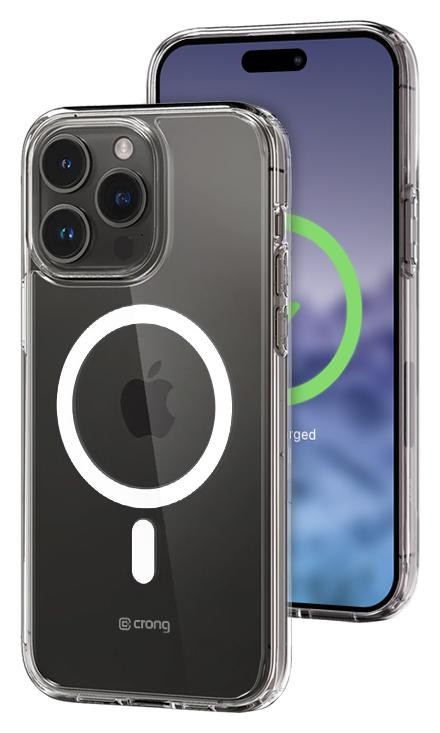 Etui typu plecki Crong Clear MAG Cover - Etui iPhone 15 Pro Max MagSafe (przezroczysty)