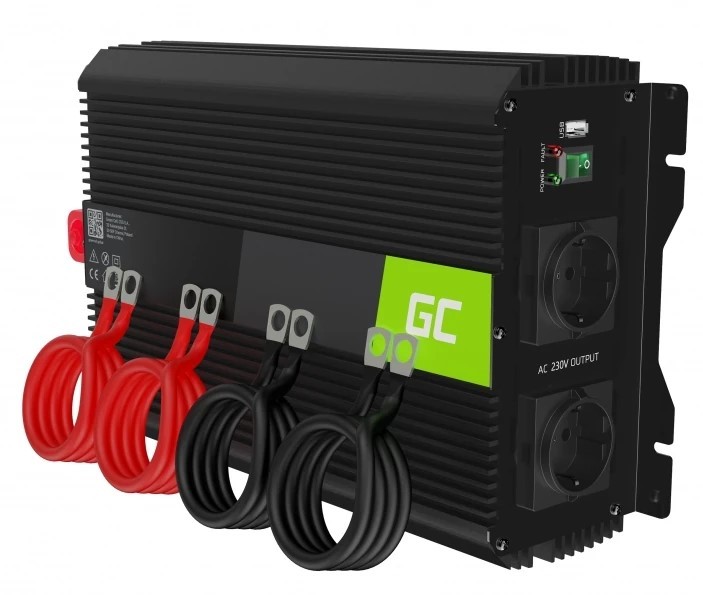 Green Cell PRO 12V na 230V 3000W/6000W Modyfikowana sinusoida
