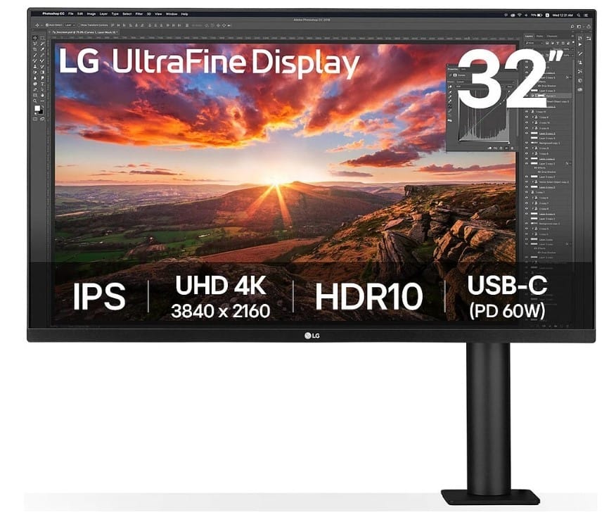 LG UltraFine Ergo 32UN880K-B - 60Hz | 4K | IPS | 31,5''