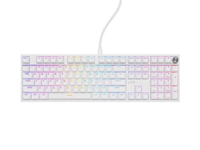 Genesis Thor 404 biała RGB Outemu Peach Silent