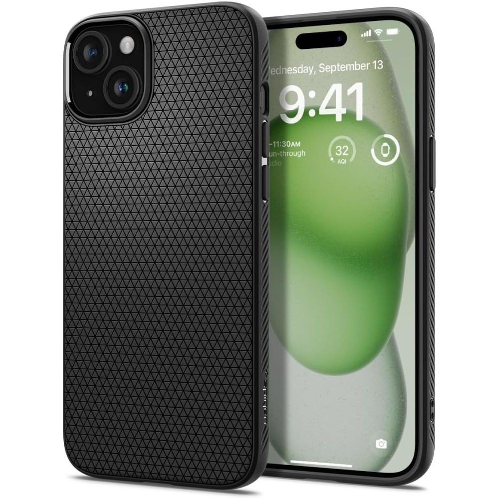 Etui typu plecki Spigen Liquid Air iPhone 15 Plus Matte Black