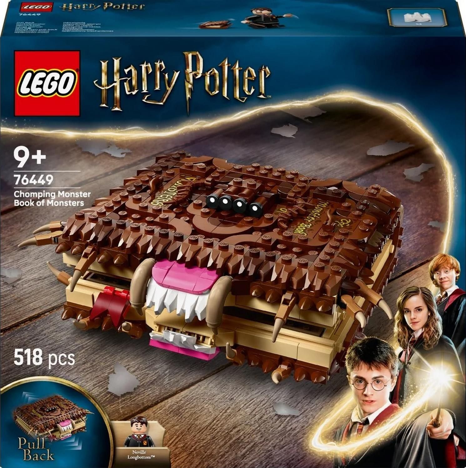 Klocki konstrukcyjne LEGO Harry Potter 76449 Potworna Księga Potworów Z Zębami