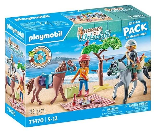Klocki konstrukcyjne Playmobil Horses of Waterfall 71470 Wycieczka konna na plażę z Amelią i Benem