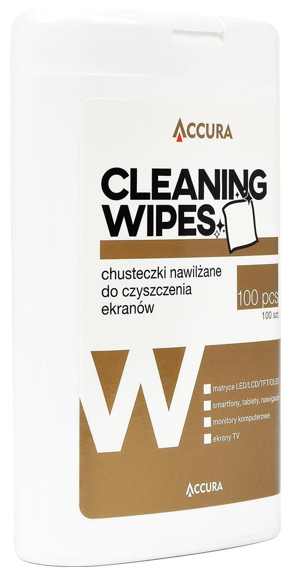 Nasączone Accura Cleaning Wipes chusteczki czyszczące 100 szt.