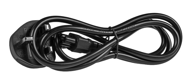 Kabel zasilający sieciowy wtyczka wersja angielska UK - koniczynka 1.2m