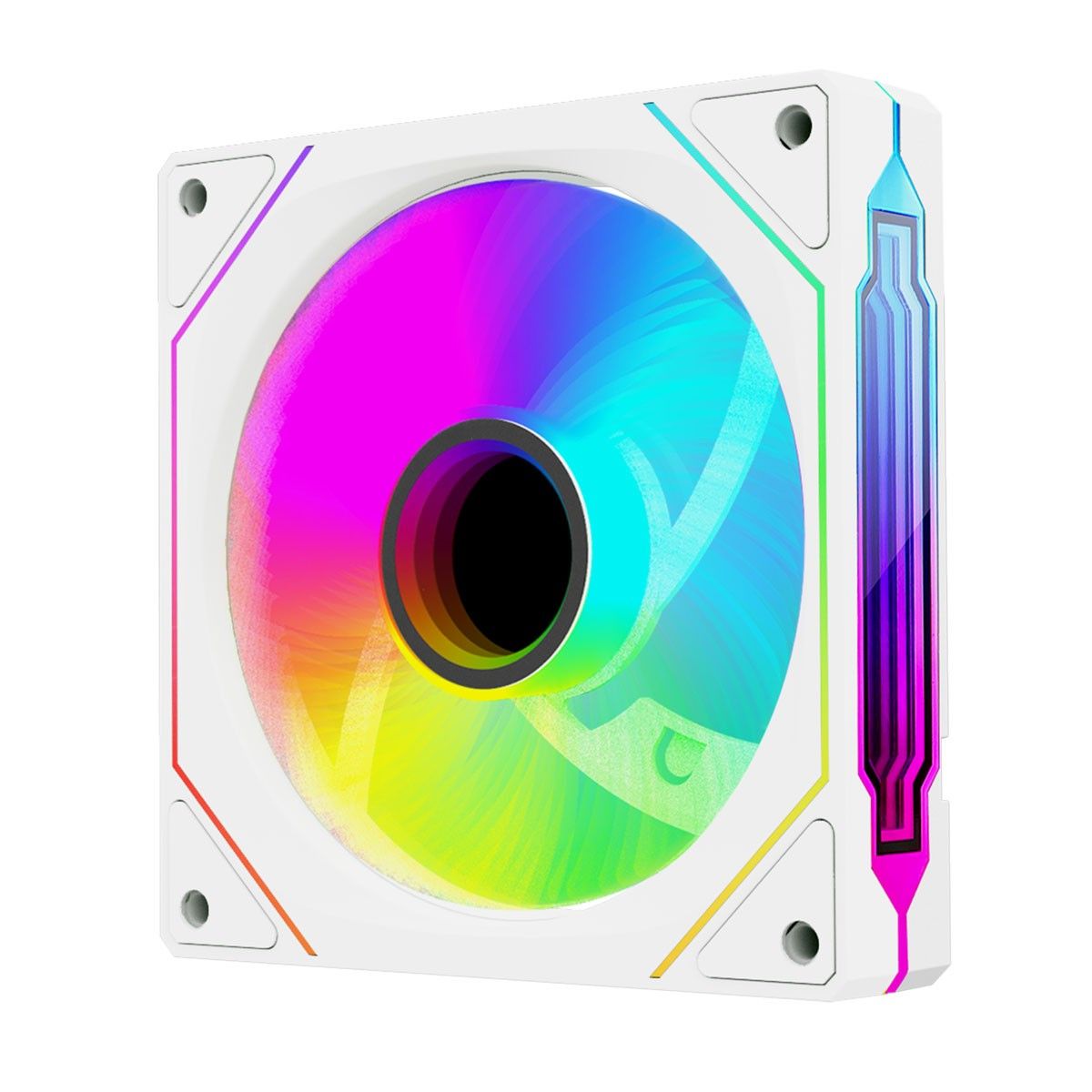 Rampage Wentylator do obudowy 120MM 1800RPM Infinite loop ARGB biały PWM