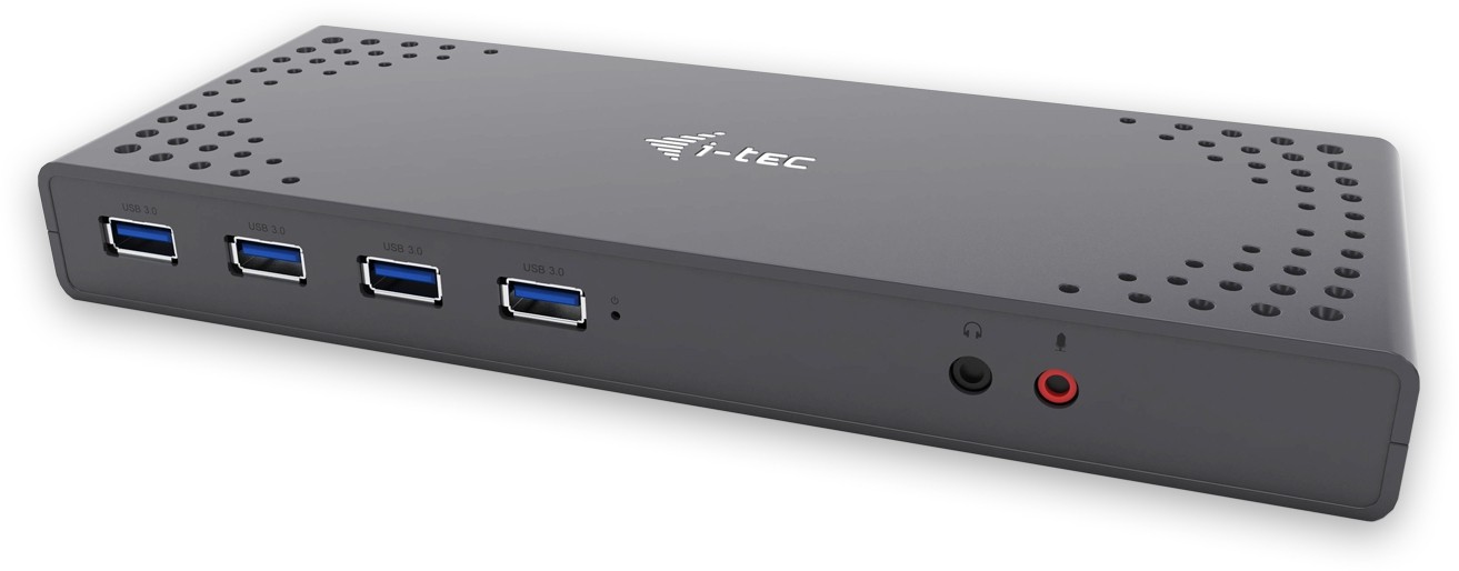 i-tec USB 3.0 / USB-C / Thunderbolt 2x 4K 1x 5K Dual Display Docking Station 2x DP 2x HDMI LAN Audio - Stacja dokująca