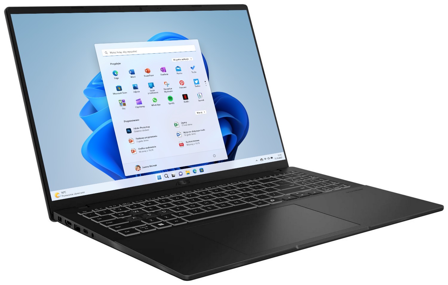 ASUS Vivobook 16 V3607VU-RP038W - Ultra 5-210H | 16'' 144Hz | 16GB | 512GB | W11H | RTX4050