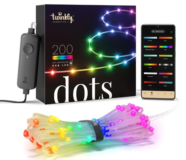 Twinkly Dots 200 LED RGB transparent wire