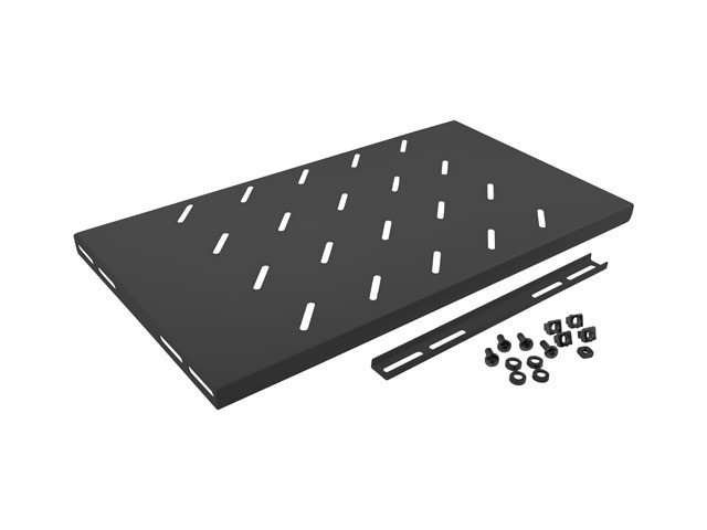 Akcesoria do szaf Lanberg Półka do szaf 19'' 450mm 1U czarna