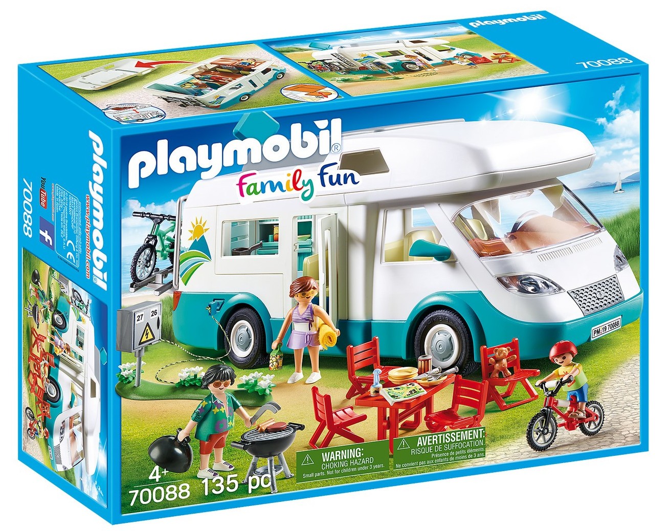 Klocki konstrukcyjne Playmobil Family Fun 70088 Rodzinne auto kempingowe