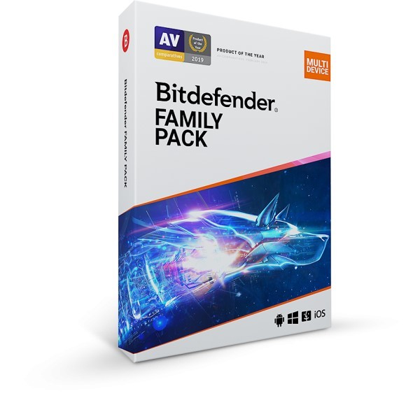 Ochrona i bezpieczeństwo danych Bitdefender Family Pack ESD - licencja na 2 lata
