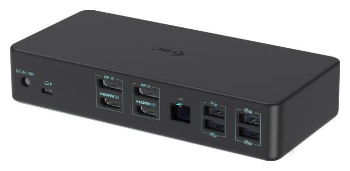 i-tec USB 3.0 / USB-C / Thunderbolt 2x 4K Professional Dock Gen 2 2x DP 2x HDMI LAN Audio 2x USB-C 10Gbps 5x USB-A 2x10Gbps + 3x 5Gbps Power Deliver..