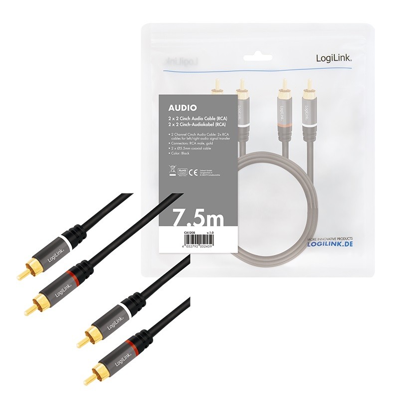 Pasywny LogiLink RCA 7.5m