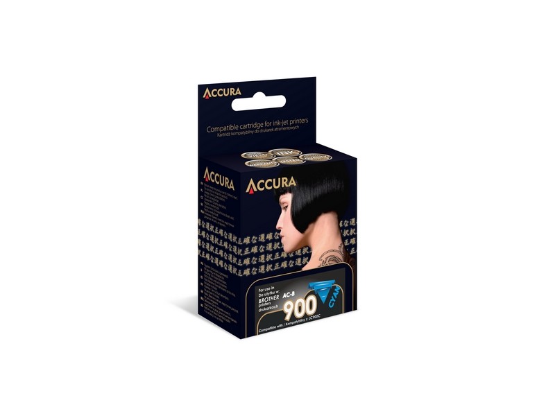 Zamiennik Accura ink Brother (LC900C) zamiennik