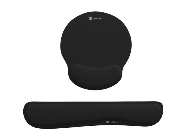 Natec Chipmunk 2 w 1 czarna zestaw ergonomiczny