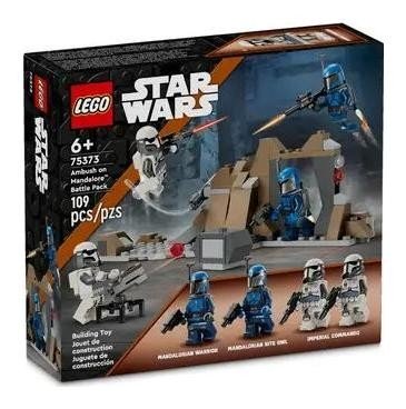 Klocki konstrukcyjne LEGO Star Wars 75373 Zasadzka na Mandalorze — zestaw bitewny