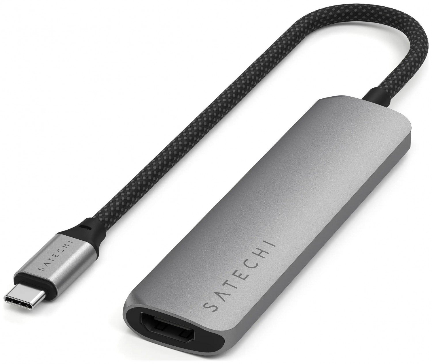 Satechi 4-w-1 USB-C Slim Multiport 4K USB-C (USB-C, 4K HDMI, 2x USB-A) (szary)